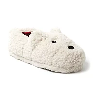 Dearfoams Adult Closed Back Womens Memory Foam Slip-On Slippers