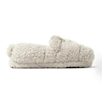 Dearfoams Adult Closed Back Womens Memory Foam Slip-On Slippers