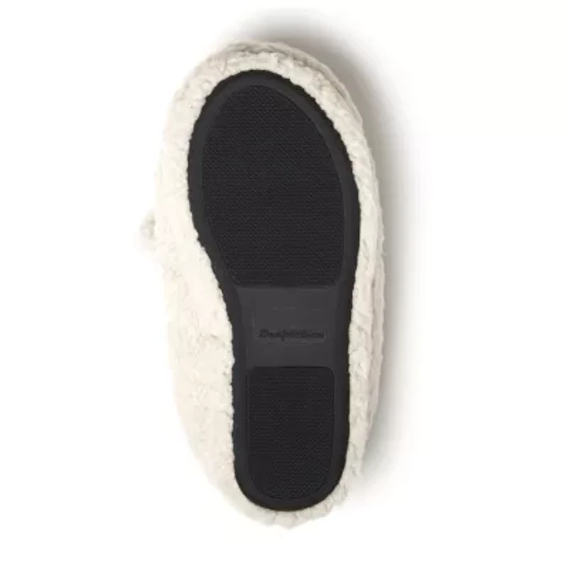 Dearfoams Adult Closed Back Womens Memory Foam Slip-On Slippers
