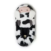 Dearfoams Adult Critter Closed Back Womens Memory Foam Slip-On Slippers