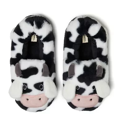 Dearfoams Adult Critter Closed Back Womens Memory Foam Slip-On Slippers