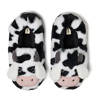 Dearfoams Adult Critter Closed Back Womens Memory Foam Slip-On Slippers