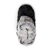 Dearfoams Beth Furry Womens Memory Foam Bootie Slippers
