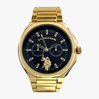U.S. Polo Assn. Mens Gold Tone Strap Watch Usc20248jc