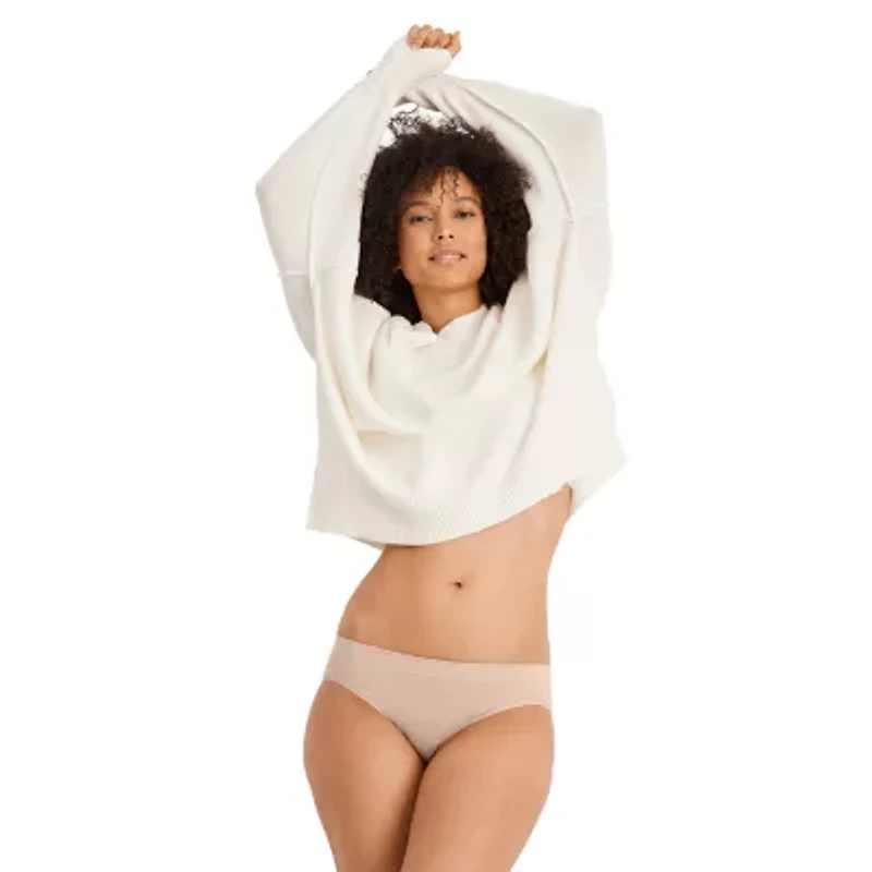 Jockey Womens Average + Full Figure 1 Pair Seamless Bikini Panty 3786