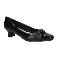 Easy Street Waive Womens Square Kitten Heel Pumps