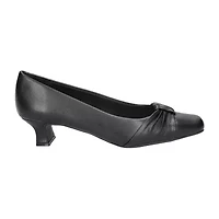 Easy Street Waive Womens Square Kitten Heel Pumps