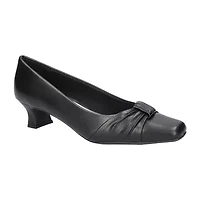 Easy Street Waive Womens Square Kitten Heel Pumps