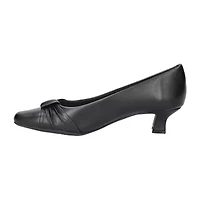 Easy Street Waive Womens Square Kitten Heel Pumps