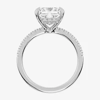 (G-H / Si1-Si2) Womens 2 1/4 CT. T.W. Lab Grown White Diamond 14K Gold Side Stone Engagement Ring