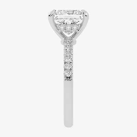 (G-H / Si1-Si2) Womens 2 1/4 CT. T.W. Lab Grown White Diamond 14K Gold Side Stone Engagement Ring