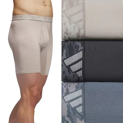 adidas Performance Microfiber Mens 3 Pack Boxer Briefs 5158584
