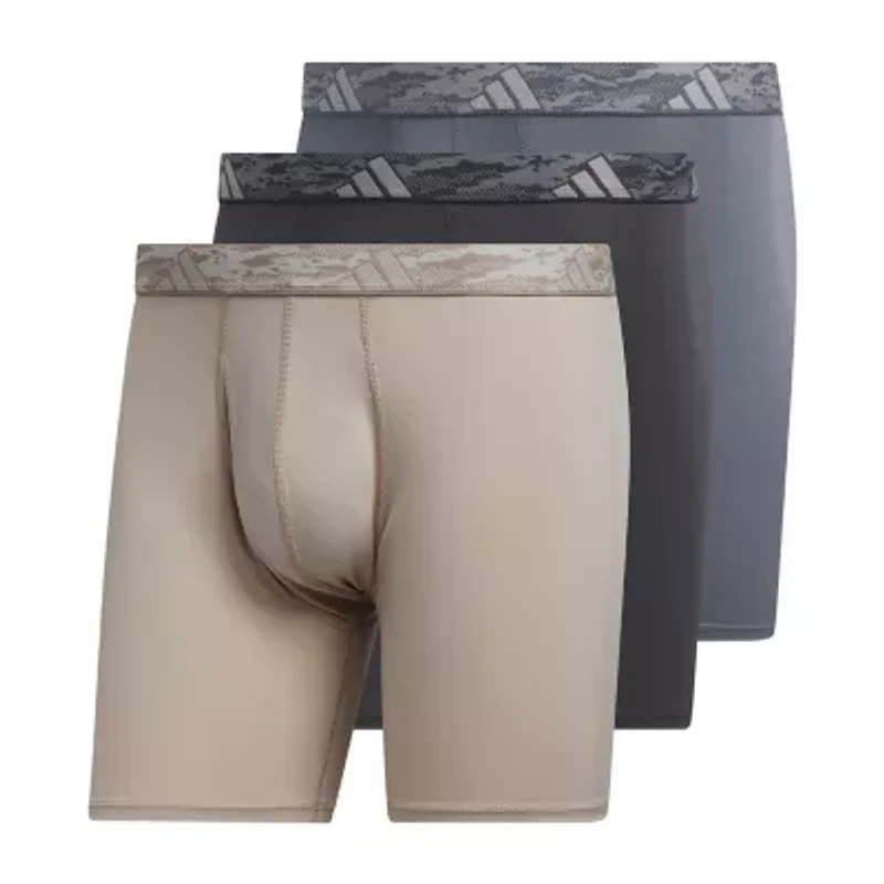 adidas Performance Microfiber Mens 3 Pack Boxer Briefs 5158584