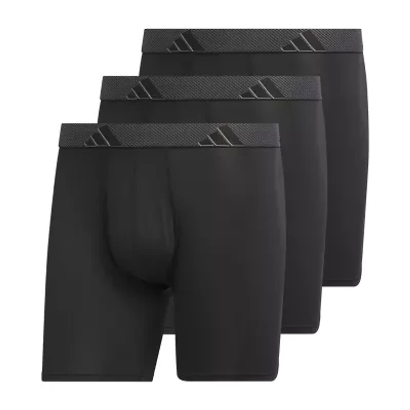 adidas Performance Microfiber Mens 3 Pack Boxer Briefs 5158584