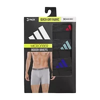 adidas Performance Microfiber Mens 3 Pack Boxer Briefs 5158584
