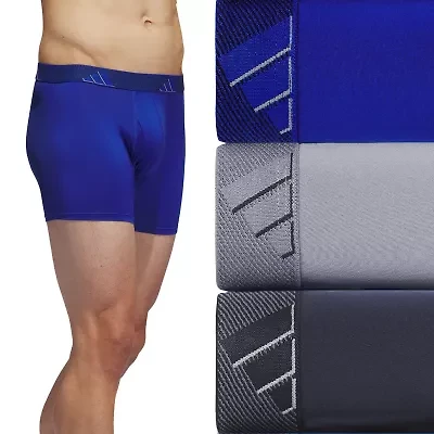 adidas Performance Microfiber Mens 3 Pack Comfort Waistband Trunks 5158586