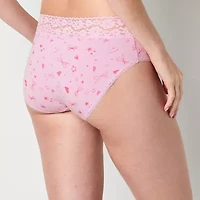 Arizona Body Organic Cotton with Lace Hipster Panty