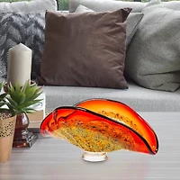 Dale Tiffany Vecchia Shell Art Glass Vase