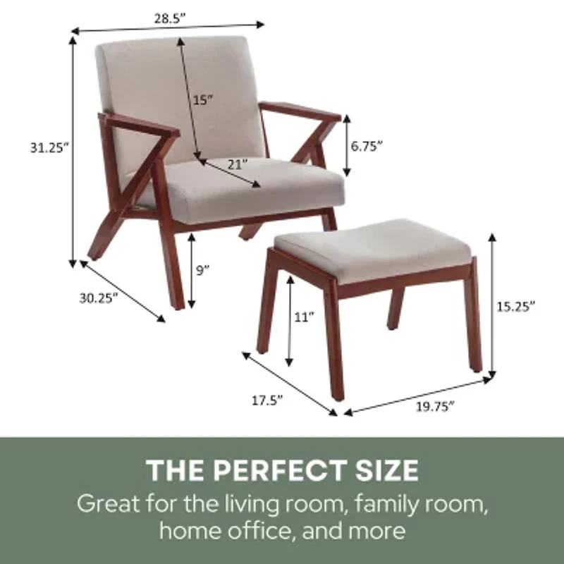 Cliff Chair & Ottoman Set
