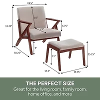Cliff Chair & Ottoman Set