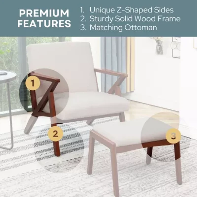 Cliff Chair & Ottoman Set