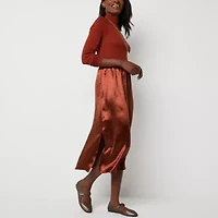 a.n.a Womens Midi A-Line Skirt