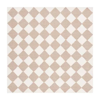 Martha Stewart Jackie Geometric Hand Tufted 6' X 6' Indoor Square Area Rug