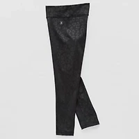 Xersion Leopard Print Little & Big Kid Girls Moisture Wicking Quick Dry High Rise Knit 21" Active Full Length Leggings