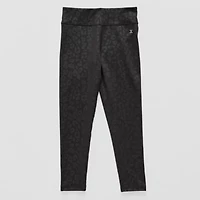 Xersion Leopard Print Little & Big Kid Girls Moisture Wicking Quick Dry High Rise Knit 21" Active Full Length Leggings