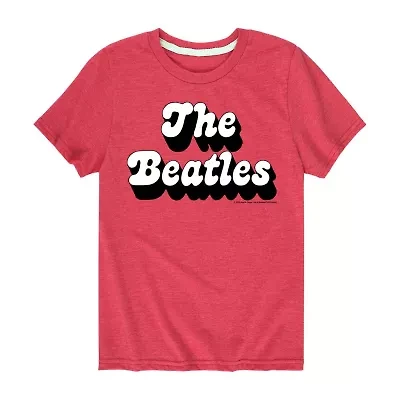 Little & Big Kid Boys Crew Neck Short Sleeve Regular Fit The Beatles Graphic T-Shirt