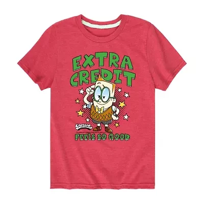 Little & Big Kid Boys Crew Neck Short Sleeve Regular Fit Captain Underpants Graphic T-Shirt