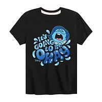 Little & Big Kid Boys Crew Neck Short Sleeve Regular Fit Inside Out Graphic T-Shirt