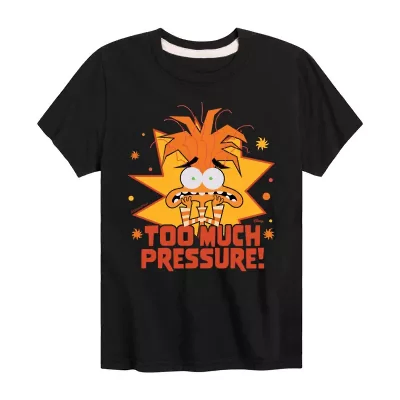 Little & Big Kid Boys Crew Neck Short Sleeve Regular Fit Inside Out Graphic T-Shirt