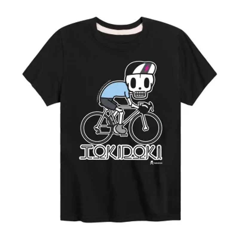 Little & Big Kid Boys Crew Neck Short Sleeve Regular Fit Graphic T-Shirt