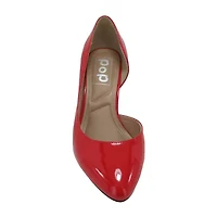 Pop Avienna Womens Pointed Closed Toe Cone Heel Pumps