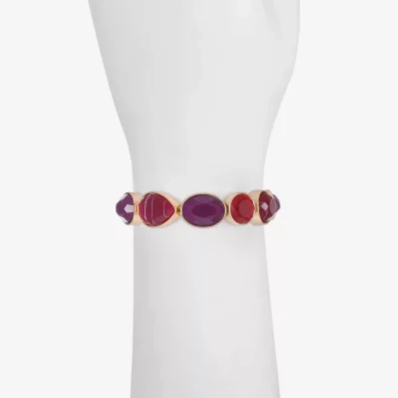 Mixit Gold Tone & Red Womens Stretch Bracelet