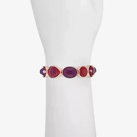 Mixit Gold Tone & Red Womens Stretch Bracelet