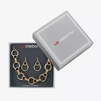 Liz Claiborne Collar Necklace & Drop Earring Womens Round 2-pc. Jewelry Set