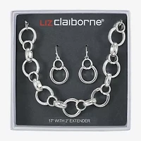 Liz Claiborne Collar Necklace & Drop Earring Womens Round 2-pc. Jewelry Set