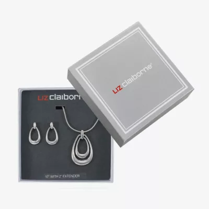 Liz Claiborne Pendant Necklace & Drop Earring Womens 2-pc. Jewelry Set