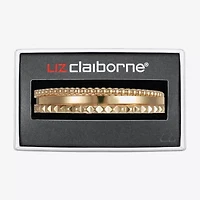 Liz Claiborne Textured Bangle Womens 3-pc. Bracelet Set