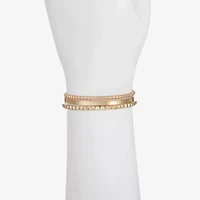 Liz Claiborne Textured Bangle Womens 3-pc. Bracelet Set