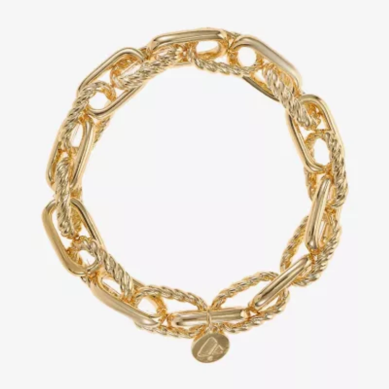 Liz Claiborne Textured Link Womens Stretch Bracelet