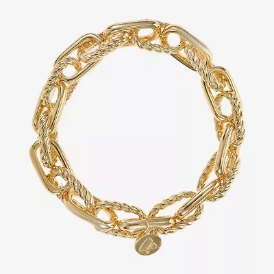 Liz Claiborne Textured Link Womens Stretch Bracelet