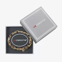 Liz Claiborne Textured Link Womens Stretch Bracelet