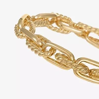 Liz Claiborne Textured Link Womens Stretch Bracelet