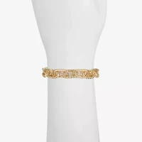 Liz Claiborne Textured Link Womens Stretch Bracelet