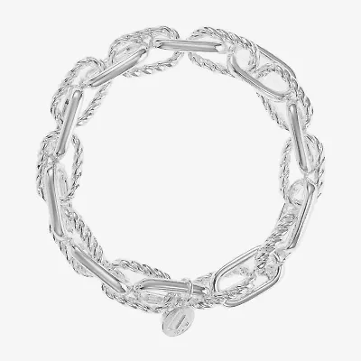 Liz Claiborne Textured Link Womens Stretch Bracelet