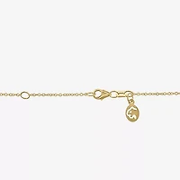 Effy Final Call Womens 1/4 CT. T.W. Genuine Blue Topaz 14K Gold Oval 18 Inch Pendant Necklace
