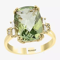 Effy Final Call Womens 1/7 CT. T.W. Genuine Green Amethyst 14K Gold Cocktail Ring